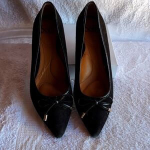 European Design,Black,Seude Leather ,Classic Shoes, Handmade by Sofft